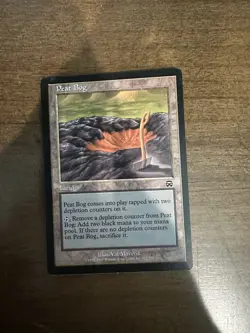 MTG Peat Bog Card Mercadian Masques 322/350 Regular Common NM Never Played - Image 1