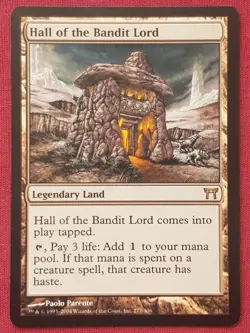 Magic The Gathering CHAMPIONS OF KAMIGAWA HALL OF THE BANDIT LORD land card MTG - Image 1