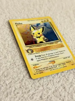Pokemon TCG Card Neo Genesis Set Unlimited Pichu 12/111 Holo Rare - Image 2