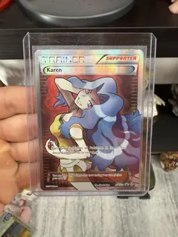 Pokemon Card Karen Full Art XY177a Premium Trainer's XY Collection Promo - Image 1