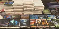 Magic the Gathering MTG land lot reg/foil Final Fantasy/EoE/Spiderman 700+ cards - Image 2