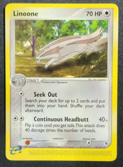 Linoone 38/109 2003 EX-Ruby & Saphire Uncommon Pokemon Card NM - Image 1