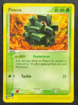 Pineco 71/97 2003 EX-Dragon Common Pokemon Card E-Reader Vintage - Image 1