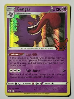 Gengar 057/198 (DMG) Holo Rare Sword & Shield: Trick Or Trade 2021 Pokemon Card - Image 1