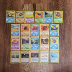 Vintage Lot of 21 Fossil Pokemon Cards Unlimited WOTC TCG - Lightly Played - Image 1