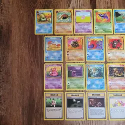 Vintage Lot of 21 Fossil Pokemon Cards Unlimited WOTC TCG - Lightly Played - Image 2
