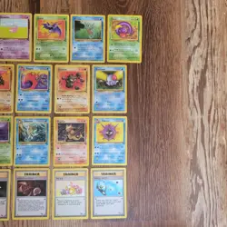 Vintage Lot of 21 Fossil Pokemon Cards Unlimited WOTC TCG - Lightly Played - Image 3