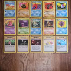 Vintage Lot of 21 Fossil Pokemon Cards Unlimited WOTC TCG - Lightly Played - Image 4