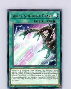 Yu-Gi-Oh TCG Super Strident Blaze LED3-EN015 1st Edition Regular Rare Card NM - Image 1
