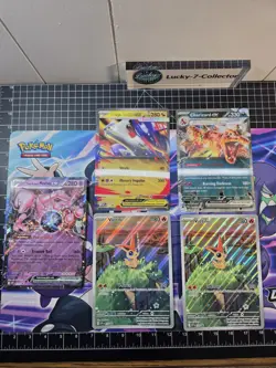 5 JUMBO Pokemon Card lot! Charizard, Victini, Mewtwo, Mega !! - Image 2