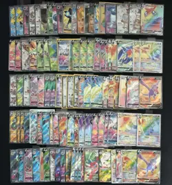100 Lot SR HR Holo Pokemon TCG Chinese Card Maushold Aerodacty Reshiram SQ #3 - Image 1