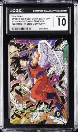 2025 DRAGON BALL SUPER JAPANESE DIVERS PROMO CARDS #SDVP-020 SON GOKU CGC 10 - Image 1