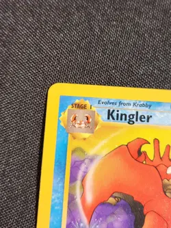 Kingler 38/62 Uncommon Fossil 1st Edition Non Holo Pokemon Card LP - Image 5