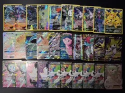 Lot of 150 Pokemon Cards Mega/EX/GX/Full Art/V/VMAX Modern Collection HP-DAMAGED - Image 2