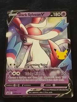 Dark Sylveon V-NM SWSH134 SWSH: Sword & Shield Promo Cards Holo - Image 1
