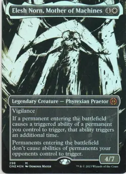 MTG: Phyrexia: ONE: Foil Showcase Elesh Norn, Mother of Machines: LP Condition - Image 1
