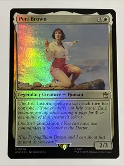 MTG Universes Beyond: Doctor Who Peri Brown Foil 0026 NM Rare - Image 1