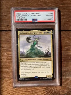 2020 Magic The Gathering The List 199 Muldrotha, the Gravetide PSA 8 - Image 1