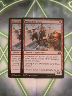 MTG 2x Marauding Mako 138 Uncommon Non-Foil Aetherdrift NM Free Shipping - Image 1