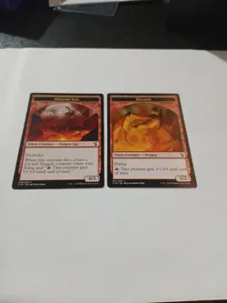 MTG Double Sided Token Dragon/Dragon Egg ×2 Commander 2018 LP Condition ●149 - Image 5