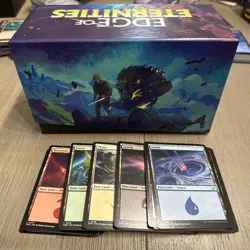 MTG Edge of Eternities Bundle Box empty + 45 Lands 9 of each color - Image 1