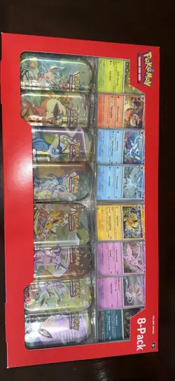(Costco Exclusive) Pokemon 8-Pack Mini Tins Prismatic Evolutions - Image 1
