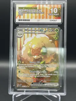 Ace 10 Gem Mint Pokemon Whimsicott 165/086 White Flare SIR English - Image 1