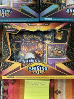 Pokemon TCG: Shining Fates Mad Party Pin Collections Box X3 New Sealed - Image 5