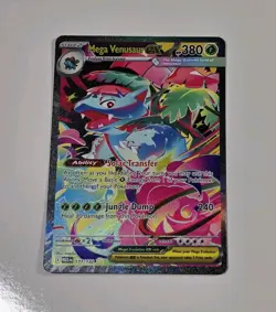 2025 Pokemon Mega Evolution - Mega Venusaur EX SIR 177/132 Pack Fresh Mint - Image 2