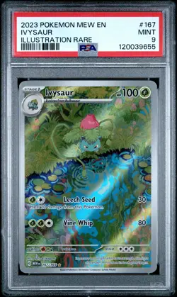 2023 POKEMON MEW EN-151 ILLUSTRATION RARE #167 IVYSAUR PSA 9 - Image 1