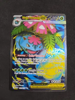 Pokemon TCG Mega Venusaur ex 155/132 Ultra Rare English Mega Evolution NM - Image 1
