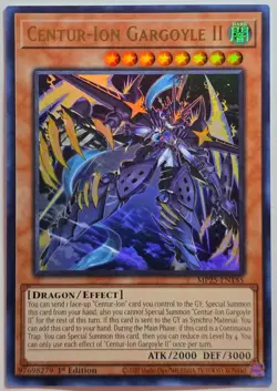 Yugioh Centur-Ion Gargoyle II MP25-EN185 Ultra Rare 1st Edition - Image 1