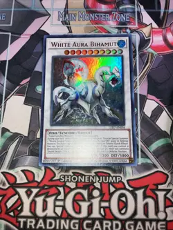 White Aura Bihamut Ultra Rare 1st Edition LED7-EN056 Yugioh VLP - Image 1