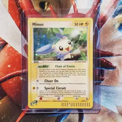 Minun - 7/97 - Holo Rare - e-Series - Pokemon Card - Lot #655 - Image 1