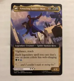 ② Peter Parker Spiderman Two-sided MAGIC Card NYCC Comic Con Promo SDCC MTG 2025 - Image 1