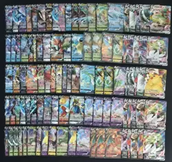 100 Lot Pokemon TCG Chinese Card RR RRR VMAX Charizard Leafeon Pikachu A25 SQ - Image 1