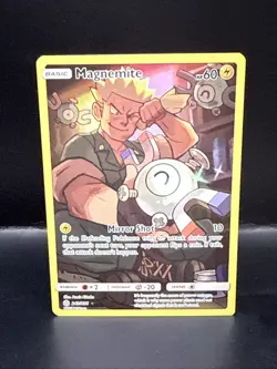 Pokemon Magnemite Cosmic Eclipse Full Art SM Holo Card 242/236 Secret Rare - Image 1