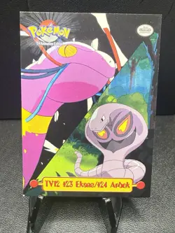 TV12 #23 Ekans/#24 Arbok TOPPS Series 1 Non-Holo Pokemon Card NM - Image 1