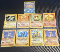 9 Vintage Pokemon Cards Bulk Lot Including Holos - Pokemon TCG - Jungle, Base + - Image 5