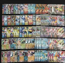 100 Lot Pokemon TCG Chinese Card RR RRR VMAX Charizard Mew Eevee A30 SQ - Image 1