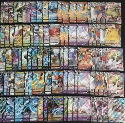 100 Lot Pokemon TCG Chinese Card RR RRR VMAX Charizard Gengar Pikachu A21 SQ - Image 1