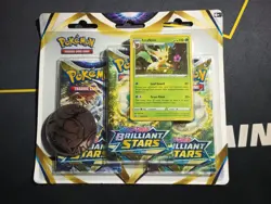 2 New Pokemon Brilliant Stars Leafeon Glaceon Promo 3 Pack Blister Card Lot - Image 4