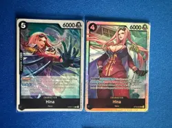 Hina One Piece TCG 2-card lot ST19-004 Super Rare & OP02-110 Rare - ships PWE - Image 1