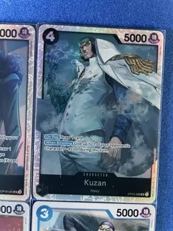 Kuzan One Piece TCG 4-card lot OP02/OP10 Super Rare+OP09 Rare+more - PWE - Image 3