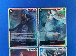 Kuzan One Piece TCG 4-card lot OP02/OP10 Super Rare+OP09 Rare+more - PWE - Image 4