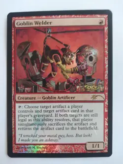 MTG Goblin Welder FOIL (Judge Gift Cards 2011/G11) - Magic: the Gathering - Image 1