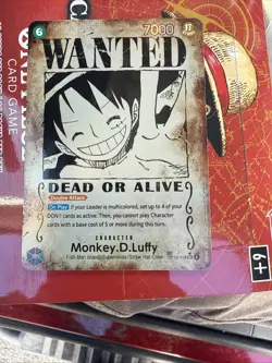 Monkey D Luffy OP13-118 SP Wanted Poster Manga One Piece Card English Carrying O - Image 1