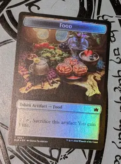 MTG *FOIL* Bloomburrow Token FOOD ** PAWPATCH RECRUIT NM - Image 1