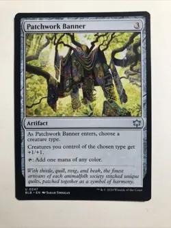 Patchwork Banner Bloomburrow Regular - Image 1