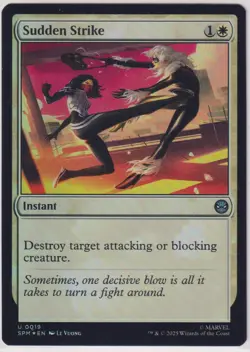 SUDDEN STRIKE Magic MTG Spiderman Foil - Image 1